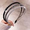 Glimbely Thin Crystal Headband for Women Fashion Rhinestone Hairband Elegant Non-slip Hair Hoops Accessories for Daily, Dates & Party Wear (White) view 4