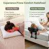 AquaLume Massage Headrest for Bed, Sturdy Bed Massage Head Holder for Thick Mattresses, Adjustable Face Down Pillow for Post-Eye-Surgery Comfort & Home Spa, PU Leather Memory Foam Face Cradle view 4