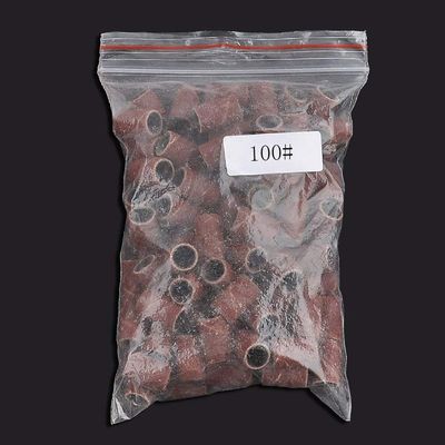 100Pcs Sanding Buffer Band Drill File Machine Bits Grinding Ring Nail Art Tool - 120"" Dexterous and professional