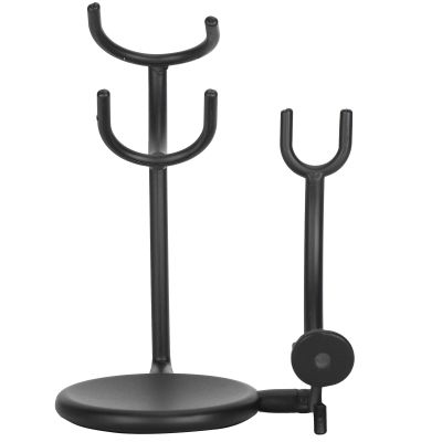 ChiweiJ Curved and Shaving Brush Stand, Men's Brush Holder, Modern Iron Alloy Shaving Stand for Quick Drying, Space Saving Bathroom Organizer for Most Razors and