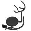 ChiweiJ Curved and Shaving Brush Stand, Men's Brush Holder, Modern Iron Alloy Shaving Stand for Quick Drying, Space Saving Bathroom Organizer for Most Razors and view 3