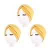 Women's Twisted Knot Turban Hat, Solid Color Stretchy Chemo Headwear, Soft Breathable Beanie Cap for Hair Loss, Head Wrap(Ginger yellow) view 1