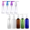 50Pcs 30-100ml Empty Plastic Soap Dispener Shampoo Bottles Bathroom Accessories Hand Cream Press Pump Shower Gel Bathroom Liquid Refillable Containers (Brown-Black Cap,50ml) view 2