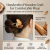 Cat Fishing Hair Stick, Wooden Hairpin with Fishing Cats (#D) view 4