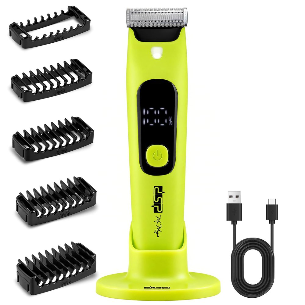 DSP Body & Face Trimmer for Men, Rechargeable & Waterproof