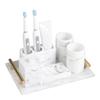 Home Nordic Bathroom Five-piece Wash Set Supplies Brushing Cup Gargle Decoration view 1