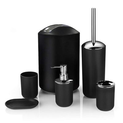 Plastic Gargle Cup Bathroom Group Brushing Toiletries Hotel Supplies Trash Can Set