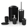 Plastic Gargle Cup Bathroom Group Brushing Toiletries Hotel Supplies Trash Can Set view 1