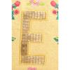 America & Beyond Personalized Initial Beaded Makeup Pouch, Teal, Embellished Floral Zipper Cosmetic Travel Bag for Women (E) view 2