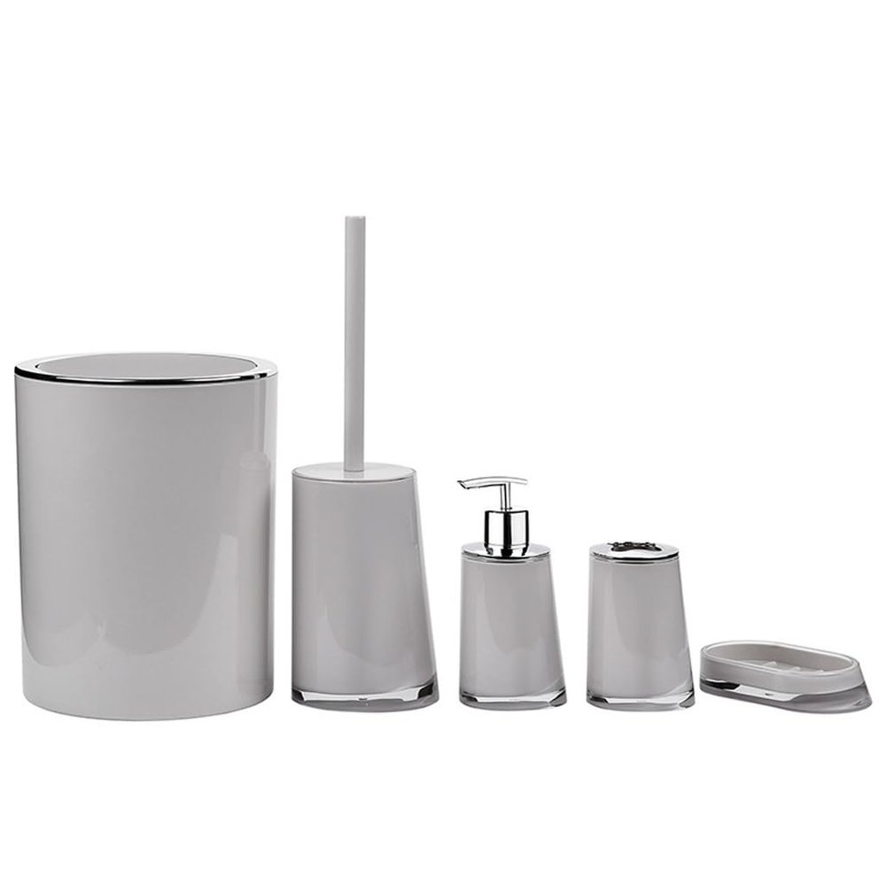 Bathroom Kit Trash Can Toilet Brush Toothbrush Cup Holder Soap Box Dispenser
