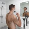 Ymiko Back Hair Trimmer Back Shaver Groomer 44cm Extended Handle Manual Hair Remover No Electricity Needed with 3-Layer Precision Trimmer Head for Shoulders Chest Limbs (Black) view 2