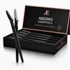 Abiding Essentials Dermaplane Razor for Women & Men Precision Hair Remover & Exfoliating Face Shaver, Eyebrow Trimmer Luxurious At-Home Spa Skincare Set (Premium Black) 10pcs view 1