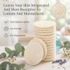 30Pcs Loofah Sponge Pads for Washing Face, Natural Loofah Exfoliating Face Pads Body Scrub Pad Exfoliatings Body Scrub Pad for Bath Shower Skin Cleaning Women Men (2.36 Inch) view 3