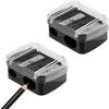 2Pcs Eyeliner Pencil Sharpener, Eyeliner Sharpener for Pencil, Makeup Pencil Sharpener, Dual Holes Eyeliner Sharpener, Sharpeners view 1