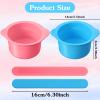 Classicseali 2PCS Wax Silicone Bowl,Wax Pot Liner with 2 Waxes Sticks view 2