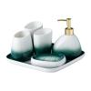 Couples Ceramic Bathroom Five-piece Toiletry Set Brushing Teeth Mouthwash Cup Utensils Six-piece view 1