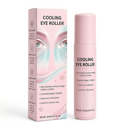 Grospe Cooling Eye Roller Serum with Caffeine for Puffiness, 20 mL