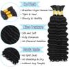 Fridnae Human Braiding Hair For Boho Braids 26 Inch Natural Deep Curly Bulk view 4