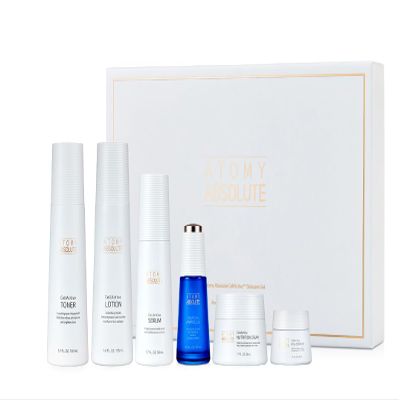 Absolute Skincare Set - Premium Korean Skincare Set 6-Step Anti-Aging Routine, Hydrating & Firming Facial Care Kit, Serum Lotion Cream Full Set