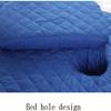 YQBDCKEDU 4Pcs Beauty Salon Bmassage Spa Cover Sets 4-Piece Beauty Bed Cover High-End European Style Beauty Salon Massage Bed Cover Massage Bed Cover(Blue,60 * 180Cm)/Blue/60 * 180Cm view 3