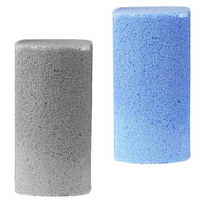 Hemobllo 2pcs Foot Pumice Stone and Foot File Callus Remover Set 10x5x3.5cm Exfoliator for Dead Skin Removal and Heel Treatment in Blue and Gray