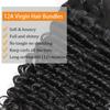 Luxnovolex Curly Human Hair Bundles 10 Inch Deep Wave Curly Bundles Human Hair 100g/Pc 12A Brazilian Single Deep Curly Bundle Quick Weave Hair Extensions for Black Women view 3