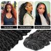 Luxnovolex Curly Human Hair Bundles 10 Inch Deep Wave Curly Bundles Human Hair 100g/Pc 12A Brazilian Single Deep Curly Bundle Quick Weave Hair Extensions for Black Women view 4