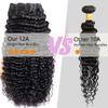 Luxnovolex Curly Human Hair Bundles 10 10 10 Inch Deep Wave Curly Bundles Human Hair 300g Total 12A Brazilian 3 Bundles Deep Curly Bundle Quick Weave Hair Extensions for Black Women view 2
