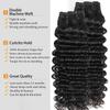 Luxnovolex Curly Human Hair Bundles 10 10 10 Inch Deep Wave Curly Bundles Human Hair 300g Total 12A Brazilian 3 Bundles Deep Curly Bundle Quick Weave Hair Extensions for Black Women view 3