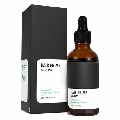 ThriveCo Grey Hair Prime Serum | Naturally Reverse Greying Hair & Beard | Advanced Clinically Proven Treatment | with Arcedin + Arcolys + Biotin | Light Weight, Non-Sticky | for Men & Women | 30 ml