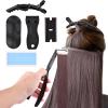 Tape in Hair Extension Tools Kit, Stainless Steel Plier, Remover Scraper, Clips & Tape for Tape-in Extensions, Black Styling Set for Home & Salon Use view 2
