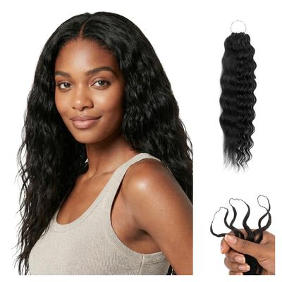 100% Unprocessed Remy Human Hair Feather Crochet Extensions for Women (Pack of 5)