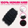 100% Unprocessed Remy Human Hair Feather Crochet Extensions for Women (Pack of 5) view 3