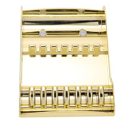 Professional Hair Scissor Storage Rack, Barber Shop Shears Organizer, Large Capacity Scissors Holder for Up to 8 Haircut Scissors with Dual Suction Base, for Salon (Gold)