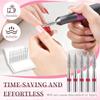 10PCS Flame Nail Drill Bits, 3/32'' Diamond Cuticle Bit for Electric Nail File Machine, Carbide Flame Bit for Cuticle Removal Dead Skin Callus, Manicure Pedicure Kit with Storage Case (Fine Grit) view 2