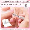 10PCS Flame Nail Drill Bits, 3/32'' Diamond Cuticle Bit for Electric Nail File Machine, Carbide Flame Bit for Cuticle Removal Dead Skin Callus, Manicure Pedicure Kit with Storage Case (Fine Grit) view 3