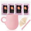 Galdino Face Wax Kit, Waxing Kit For Women, Microwave Facial Wax Kit With 400g Hard Wax Beads, At Home Hair Removal For Face, Eyebrows, Lip, Bikini, Leg, Arm, Underarm, Body view 1