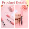 3 PCS Mascara Tube, 10ml Empty Mascara Tubes with Wand Plastic Eyeliner Tube Lip Gloss Tubes and Eyelash Cream Container Bottle with 3 Clear Leak Stoppers for Travel DIY Cosmetics, Pink view 3
