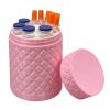 9-Slot Peptide Vial Organizer Case, Portable Travel Carrying Box for GLP-1 Insulin and 3ml/5ml/10ml Medication Vials, Space-Saving Protective Holder for Syringes and Health Supplies (Pink) view 1