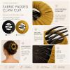 2026 New Circle Flat Hair Clips for Women, No Crease Hair Clips Large Claw Clips for Thick or Thin Hair, Yoga & Sports Friendly Lightweight Hair Barrettes, Moms Gift & Teen Girl Gifts (Green) view 2