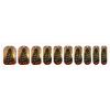 100 Pcs Christmas Tree Adorned with Light Bulbs And Bells Nail Stickers for Women - 10 Sheets Waterproof Full Cover Nail Wraps Self-Adhesive Decals for Press on Nails Long Lasting, Easy DIY Manicure G view 1