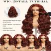 Julia Hair Reddish Brown Drawstring Glueless Body Wave Human Hair Wig 22 view 4