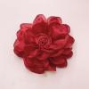 10cm Artificial Rose Fabric Flower, Multifunctional Floral Accessory, Women Corsage, Hair Clip, Lapel Pin, Decor for Clothing, Bags & DIY Crafts Red view 2