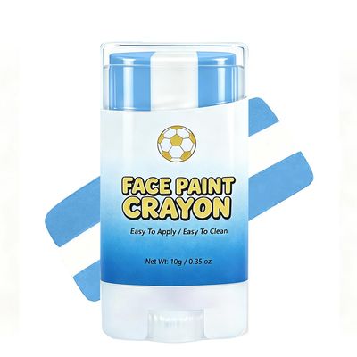 Blue White and Blue Eye Black, Blue White and Blue Body Painting, Argentina Sports Baseball Face Paint, Softball Face Paint, Argentina World Cup, Eye Black Stick for World Cup 2026 Fan Soccer