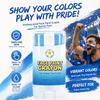 Blue White and Blue Eye Black, Blue White and Blue Body Painting, Argentina Sports Baseball Face Paint, Softball Face Paint, Argentina World Cup, Eye Black Stick for World Cup 2026 Fan Soccer view 3