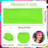 HaiFafafaing 80s 90s Neon Hot Green Headband, Wide Non-slip Sweat Hairbands,Solid Sports Headbands for Glow Party Retro Print Travel Party Yoga Running Fitness view 2