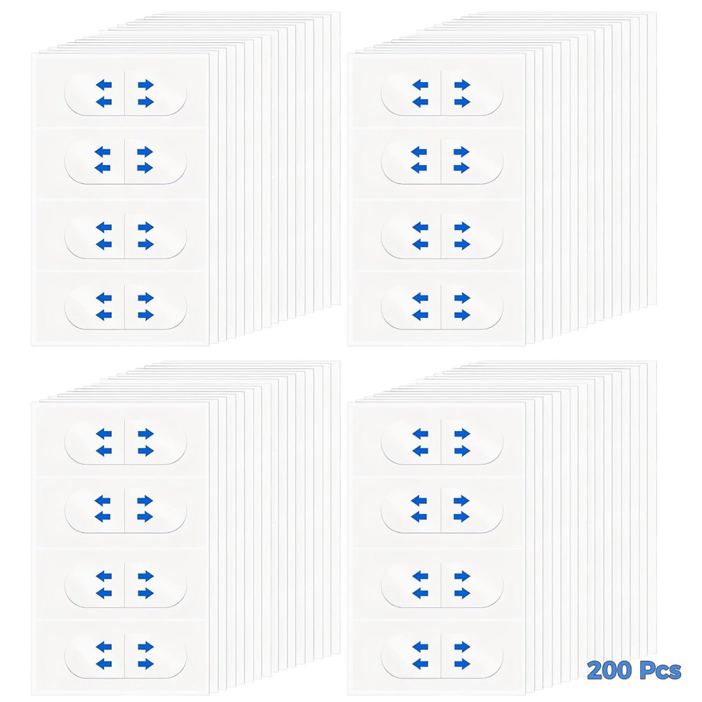 200 Pcs Invisible Face Lift Tape, Instant Facelift Patches for Face, Under Makeup Anti-Aging Wrinkle Remover, Firming Facial Lifting Stickers for Jawline & Double Chin