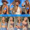 613 Boho Human Hair 613 Boho Hair For Braiding Highlight Blonde Braiding Pre Stretched Deep Curly Wave Ombre 613 Blonde Braids No Weft HuxoWax Color 613 Braids 14 14 Inch view 2