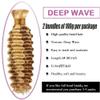 613 Boho Human Hair 613 Boho Hair For Braiding Highlight Blonde Braiding Pre Stretched Deep Curly Wave Ombre 613 Blonde Braids No Weft HuxoWax Color 613 Braids 14 14 Inch view 3