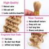 613 Boho Human Hair 613 Boho Hair For Braiding Highlight Blonde Braiding Pre Stretched Deep Curly Wave Ombre 613 Blonde Braids No Weft HuxoWax Color 613 Braids 14 14 Inch view 4